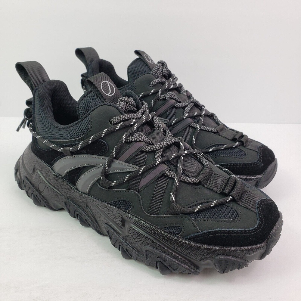 Javi Tremendous Mens Size 7 Black New York Street Chunky Comfort Sneaker Shoes